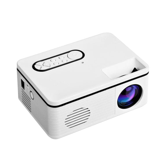 Portable Mini Projector - 80 Lumens 1080P Support 320X240 Pixels - Black