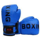 Children'S Boxing Training Gloves - Sanda Fight Gloves - Blue-2