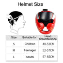 Competition Sparring Boxing Helmet For Head Protection - Black With Mask - M-7