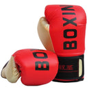 Adult Boxing Training Gloves For Sanda Fighting - Letter Pattern - Blue-10