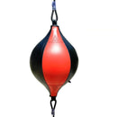 Adult Hanging Speed Ball For Boxing Fitness - Free Punching Bag - Pear Shape Black & White-12