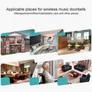 Home Music Remote Control Wireless Doorbell With 38 Polyphony Sounds White-4