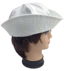 Adult White Sailor Hat Marine Unisex Gob Captain Navy Hen's Night Doughboy Cap-4