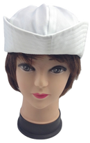 Adult White Sailor Hat Marine Unisex Gob Captain Navy Hen's Night Doughboy Cap-5