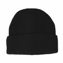 DENTS Fine Knit Turn Up Beanie Warm Winter Hat Plain Ski Thermal - Black-3