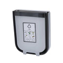 9L Kitchen Wall Mounted Foldable Waste Bin Hanging Trash Can Collapsible - Brown-3