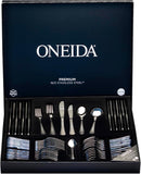 Oneida Barcelona 56pc Cutlery Butter Knives Forks Spoons Teaspoons Set in Gift Box-2