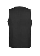 Mens Bamboo Blend Longline Vest Waistcoat w/ Stretch Business Forrnal Dress - Charcoal - 92-6