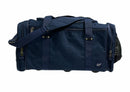 44L Foldable Duffel Bag Travel Gym Sports D-Zip Top Shoulder Strap - Dark Navy-2