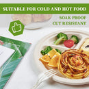 600pcs Disposable Sugarcane Bagasse 3-Compartment Paper Plates Eco 23cm (9") Bulk-7