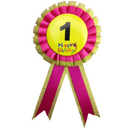 BIRTHDAY BADGE Party Favour Award Rosette Fancy Dress Girls Boys Childrens Kids --3