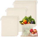 Set of 10 ECOCLAND Reusable Mesh Produce Bags Fruit Grocery Storage Washable Eco Bag-2