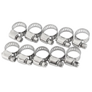 10pcs Hose Clamp Cars Motorcycle Fuel Line Jubilee Petrol Pupe Clips Garden DIY Tools-1