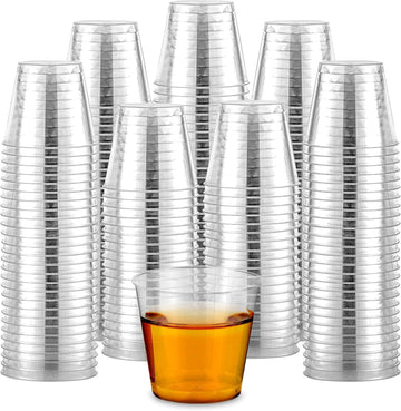 1080pcs 30ml Reusable & Disposable Plastic Shot Glasses Clear Cups Event Tastings Bulk - 0