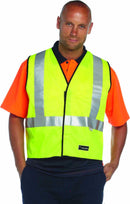 HUSKI Hi Vis Patrol Vest 3M Reflective Tape Safety Workwear High Visibility - Yellow - L-2