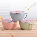 900ml Stainless Steel Instant Noodle Solid Bowl Korean Mi Goreng w Lid & Handle-4