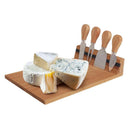 Bamboo Cheese Board and Knife Set-1
