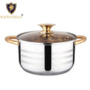 Kaisa Villa 5.8 Litre Casserole Pot Stainless Steel Induction Cooking Stock Stew-2