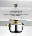 Kaisa Villa 5.8 Litre Casserole Pot Stainless Steel Induction Cooking Stock Stew-4