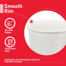 1000x 12oz Premium Paper Coffee Cups in White Bulk Wax Free Extra Strong in White-3