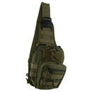 Pierre Cardin Cross Body Tactical Sling Bag Rucksack Army Style in Green-2