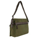 POLICE Wings Canvas Mens Messenger Business Bag w/ Laptop Computer Section in Dark Olive-6