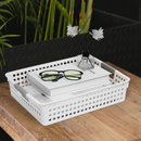 36x Premium Plastic Storage Basket Bulk w/ Grip Handles 26.5*17.2*7.3cm-4