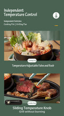 BEAR Multi-functional 2-in-1 Cooking Hot Pot And Griddle Barbecue Machine DKL-C15L1-14