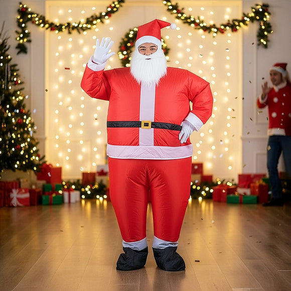 SANTA Fancy Dress Inflatable Suit -Fan Operated Costume