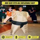 SUMO Fancy Dress Inflatable Suit -Fan Operated Costume-8