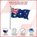 6.0m Flag Pole Full Set / Kit w Australian Flag-3