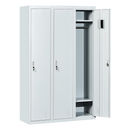 Three-Door Side by Side Office Gym Shed Storage Locker-5