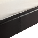 King PU Leather Bed Frame Black-8