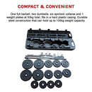 Weight Set Barbell Dumbell Dumb Bell Gym 50kg Plate-10