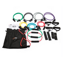19PC Resistance Exercise Fitness Bands Tubes Kit Yoga Set-4