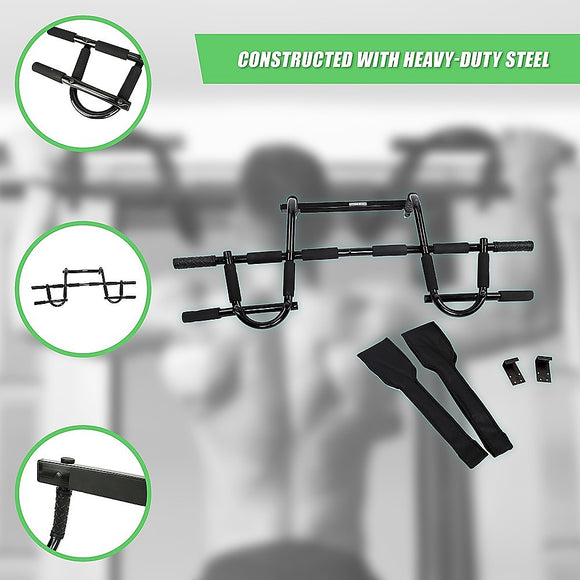 Professional Doorway Pull Up Bar – Chin Up Gym Exercise Bar for Home Workouts