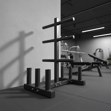 Olympic Weight Tree Bar Rack Holder Storage - 0