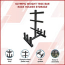Olympic Weight Tree Bar Rack Holder Storage-6