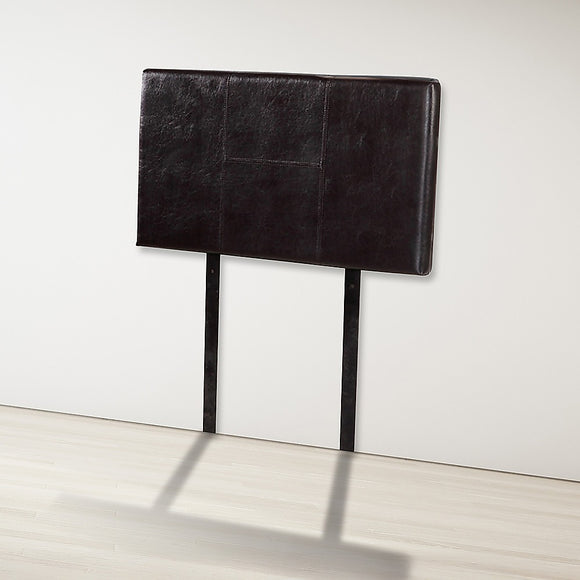 PU Leather Single Bed Headboard Bedhead - Brown