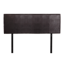 PU Leather Queen Bed Headboard Bedhead - Brown-4