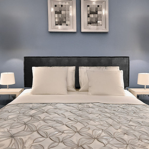 PU Leather King Bed Headboard Bedhead - Black