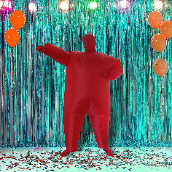 Red Alert Inflatable Costume Fancy Dress Suit Fan Operated