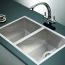 770x450mm Handmade Stainless Steel Undermount / Topmount  Kitchen Sink with Waste-2