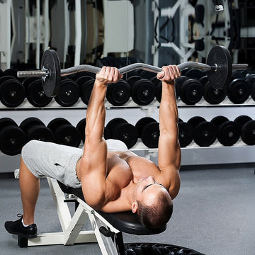 Heavy Duty EZ Curl Barbell – Weightlifting Bar with Spinlock Collars for Gym Training - 0