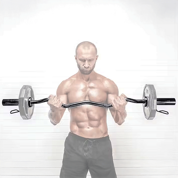 120cm Chrome Olympic EZ Curl Bar – Weightlifting Barbell for Home Gym Training