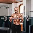 120cm Chrome Olympic EZ Curl Bar – Weightlifting Barbell for Home Gym Training-6