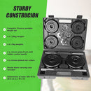 20kg Black Dumbbell Set with Carrying Case-9