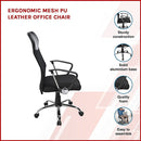 Ergonomic Mesh PU Leather Office Chair-8