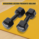 5kg Dumbbells Pair PVC Hand Weights Rubber Coated-8