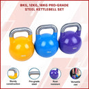 8KG, 12KG, 16KG Pro-Grade Steel KettleBell Set-3